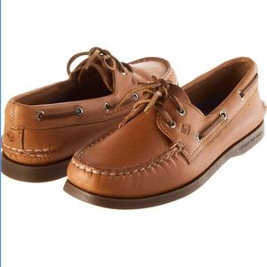 BRAND NEW: Women’s Sperry Topsider; Dark Brown Leather Boat Shoe